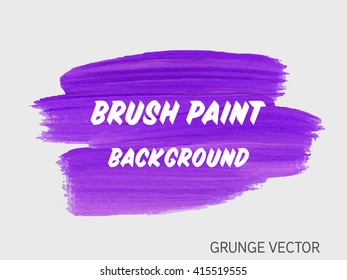 Original grunge brush paint texture design acrylic stroke poster vector. Original rough paper hand painted vector. Perfect design for headline, logo and banner. 