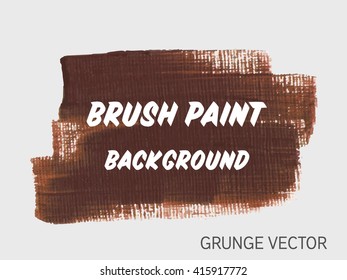 Original grunge dirty background brush paint texture design acrylic stroke poster vector. Original rough paper hand painted vector. Perfect design for headline, logo and banner. 
