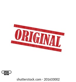 Original Grunge Rubber Stamp On White Background, vector illustration. 