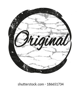 original grunge stamp with on vector illustration