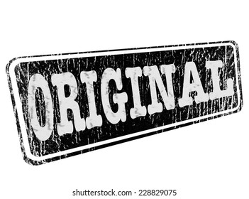 original grunge stamp with on vector illustration