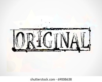 Original  grunge Text with used text design, vector illustration.