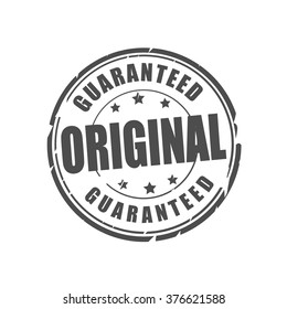 Original guaranteed vector illustration stamp