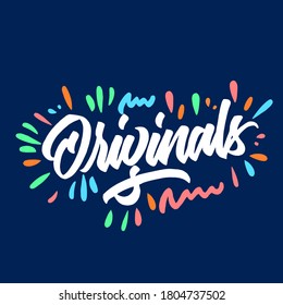 Original. hand drawn brush calligraphy. hand written type forbanner,poster,etc. vector illustration.