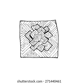 Original hand drawn doodle isolated on white background
