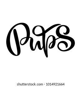Original hand drawn illustration with lettering for kids shop logo design and prints. Hand drawn vector illustration