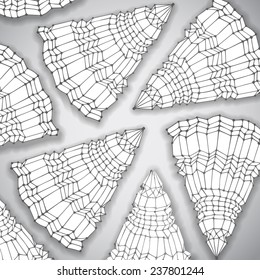 Original hand drawn paper abstract background, vector eps10 illustration
