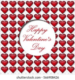 Original hand lettering "Happy Valentine's day". Illustration for Valentine's day posters, icons, Valentine's day greeting cards, Valentine's day print and web projects.