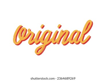 Original hand lettering on white background.