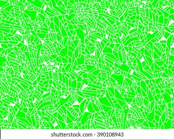 Original handdrawn vector seamless bright green pattern