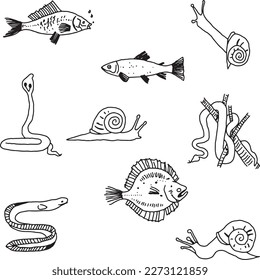 Original Handmade Tattoo Vector Artwork.Handcrafted Tattoo Vector Graphics
