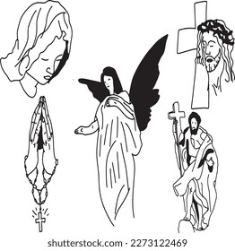 Original Handmade Tattoo Vector Artwork.Handcrafted Tattoo Vector Graphics