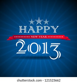 Original Happy New Year 2013 Illustration - vector