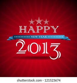 Original Happy New Year 2013 Illustration - vector