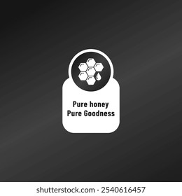 Original Honey Label Vector and pure honey. The best Original Honey label for product. Elegant Original Honey Label or icon for your product.