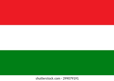 Original Hungary flag vector in official format and true colors.