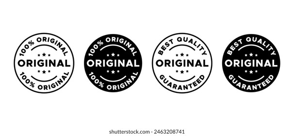 Original icon vector set. Original stamp sticker