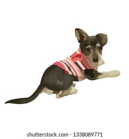 original illustration of a dog
