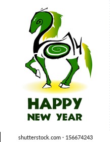 Original image. The numbers enclosed in a horse