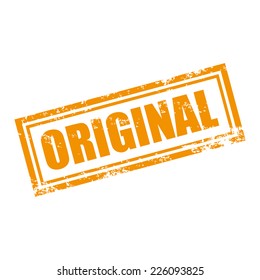 original ink stamp, grunge vector illustration