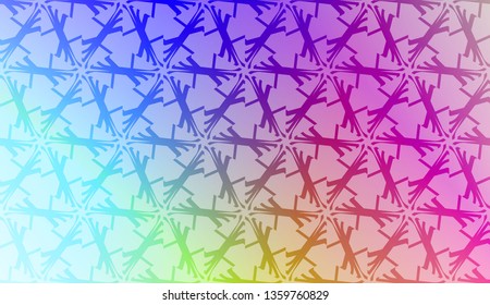 Original interior background in geometric style. Curved line. Vector illustration. Gradient color.