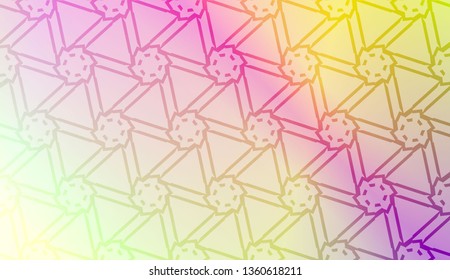 Original interior background in geometric style. Curved line. Vector illustration. Gradient color.