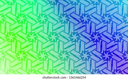 Original interior background in geometric style. Curved line. Vector illustration. Gradient color.