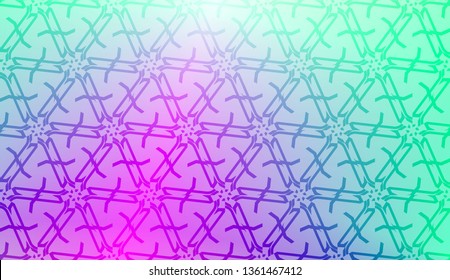 Original interior background in geometric style. Curved line. Vector illustration. Gradient color.
