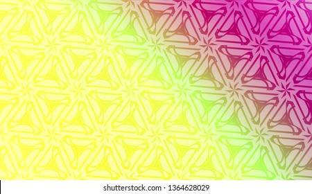 Original interior background in geometric style. Curved line. Vector illustration. Gradient color.