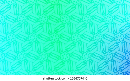 Original interior background in geometric style. Curved line. Vector illustration. Gradient color.