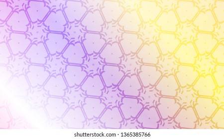 Original interior background in geometric style. Curved line. Vector illustration. Gradient color.
