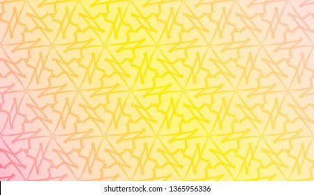 Original interior background in geometric style. Curved line. Vector illustration. Gradient color.