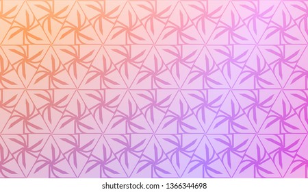 Original interior background in geometric style. Curved line. Vector illustration. Gradient color.