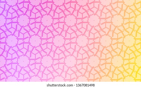 Original interior background in geometric style. Curved line. Vector illustration. Gradient color.