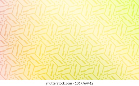 Original interior background in geometric style. Curved line. Vector illustration. Gradient color.
