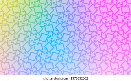 Original interior background in geometric style. Curved line. Vector illustration. Gradient color.