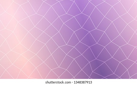 Original interior background in polygonal mesh style. For interior wallpaper, smart design, fashion print. Vector illustration. Creative gradient color