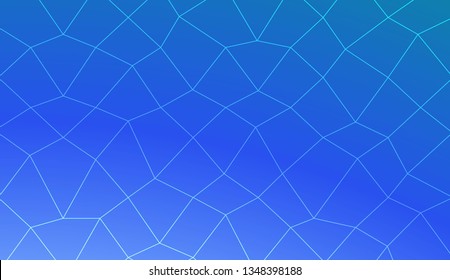 Original interior background in polygonal mesh style. For your idea, presentation, smart design Vector illustration. Creative gradient color