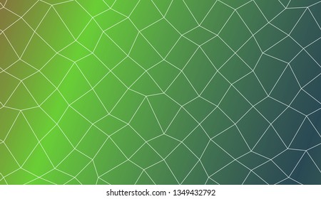 Original interior background in polygonal mesh style. For your idea, presentation, smart design Vector illustration. Creative gradient color