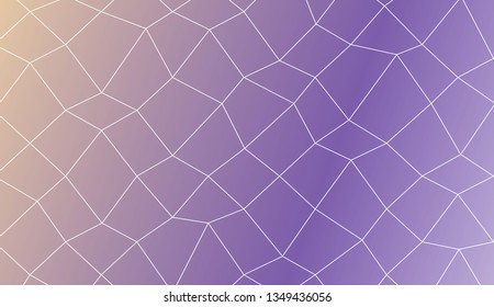 Original interior background in polygonal mesh style. For your idea, presentation, smart design Vector illustration. Creative gradient color
