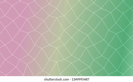 Original interior background in polygonal mesh style. For your idea, presentation, smart design Vector illustration. Creative gradient color
