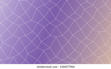 Original interior background in polygonal mesh style. For your idea, presentation, smart design Vector illustration. Creative gradient color