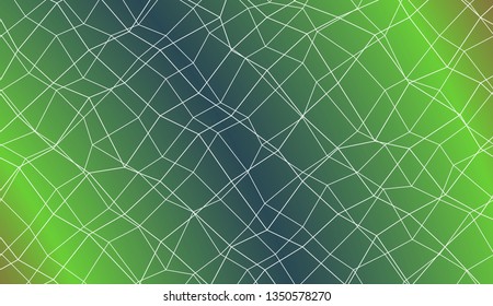 Original interior background in polygonal mesh style. For your idea, presentation, smart design Vector illustration. Creative gradient color