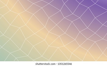 Original interior background in polygonal mesh style. For your idea, presentation, smart design Vector illustration. Creative gradient color