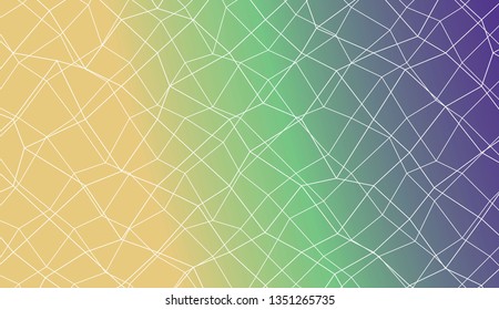 Original interior background in polygonal mesh style. For your idea, presentation, smart design Vector illustration. Creative gradient color