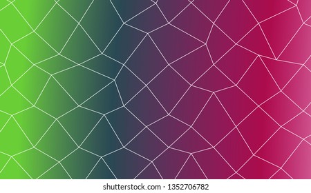 Original interior background in polygonal mesh style. For your idea, presentation, smart design Vector illustration. Creative gradient color