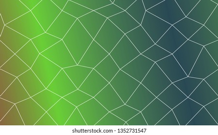 Original interior background in polygonal mesh style. For your idea, presentation, smart design Vector illustration. Creative gradient color