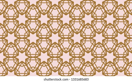 Original interior background in triangles style. Vector illustration. For you home interior wallpaper, fashion print. Light Beige color