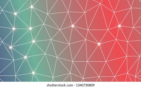 Original interior background in triangles style. For flyer, screen, business presentation. Vector illustration. Creative gradient color