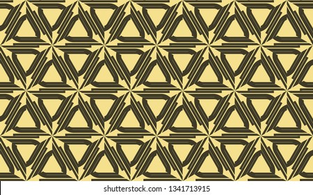Original interior background in triangles style. Curved line. Vector illustration. For modern interior design, fashion print